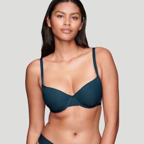 CUUP The Demi Spacer Blue Ocean Bra 34B NWOT - Picture 1 of 3